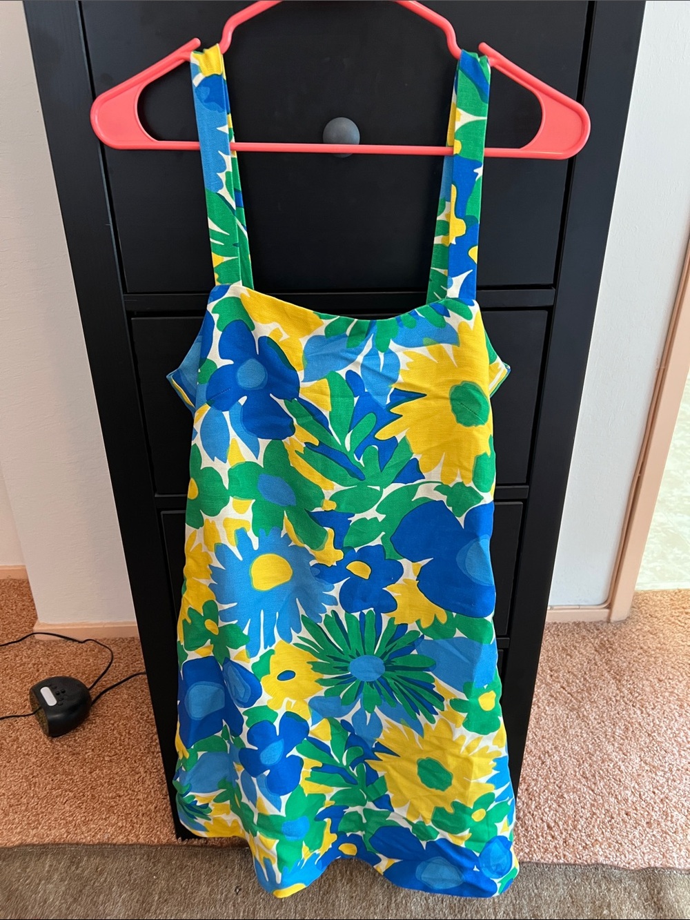 J. Crew Blue, Yellow & Green Floral Mini Dress